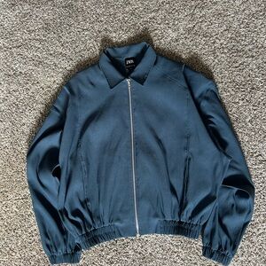 Zara Slate Blue Outerwear